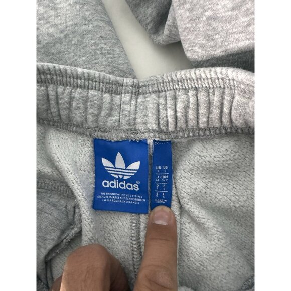ADIDAS Joggers Mens Small Grey Drawstring Sweatpants - Picture 7 of 8
